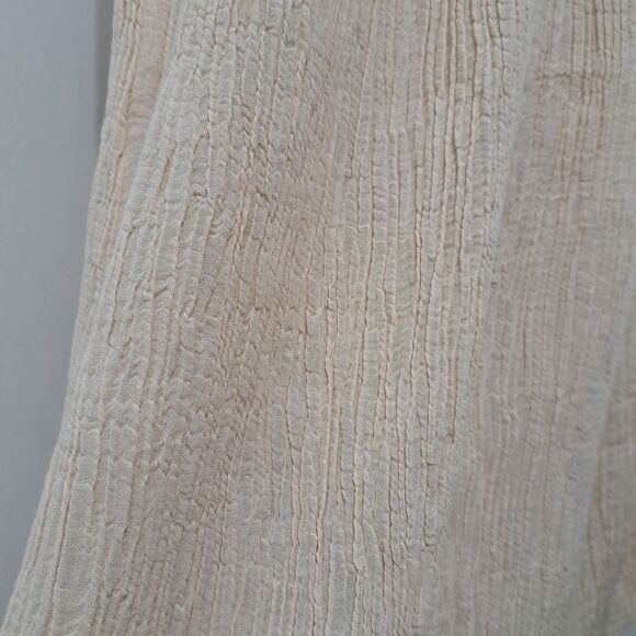Zimmermann Bayou Elegant Shirred Crinckled Office Siren Chic Cream Skirt Size 1 - Picture 11 of 15